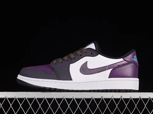 All categories Air Jordan Jordan series basketball shoes Air Jordan 1 Low Z version Air Jordan 1 Low Golf "Purple Smoke" AJ1 Joe 1 new golf version smoke white and purple DZ9787-155